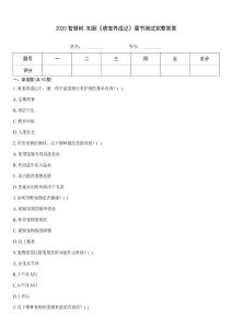 2020智慧樹知到《萌寵養(yǎng)成記》章節(jié)測試完整答案
