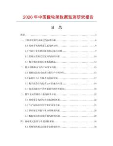2026年中國撐輪架數據監測研究報告