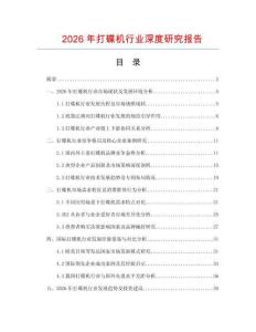 2026年打碟機行業(yè)深度研究報告