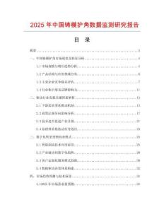 2025年中國鑄模護角數(shù)據(jù)監(jiān)測研究報告