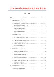 2026年中國電磨組套數據監測研究報告
