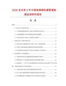2026及未來5年中國玻璃鋼防腐管道數(shù)據(jù)監(jiān)測研究報(bào)告