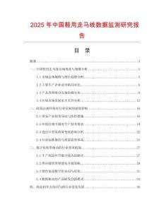 2025年中國鞋用走馬線數(shù)據(jù)監(jiān)測研究報告
