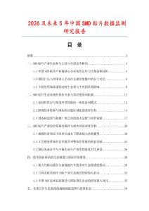 2026及未來5年中國SMD貼片數據監測研究報告