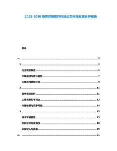 2025-2030斯蒂芬斯醫(yī)療科技公司市場發(fā)展分析報告