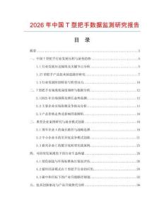 2026年中國T型把手數據監測研究報告