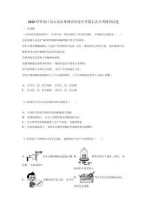 2025年黑龙江省大庆市外国语学校中考第七次月考物理试卷