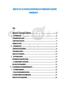 攝影藝術(shù)行業(yè)市場變化深度探索及藝術(shù)攝影趨勢與品牌營銷策略研究