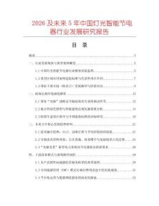 2026及未來5年中國燈光智能節(jié)電器行業(yè)發(fā)展研究報(bào)告