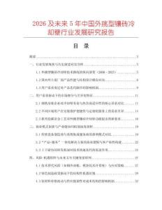 2026及未來5年中國外挑型鑲磚冷卻壁行業發展研究報告