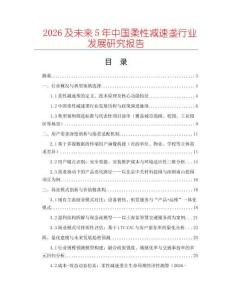 2026及未來5年中國柔性減速壟行業(yè)發(fā)展研究報告