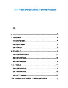 2025中國跨境電商行業政策紅利與市場增長預測報告