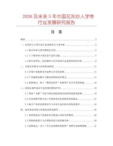 2026及未來5年中國花灰紗人字帶行業發展研究報告