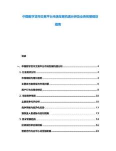 中国数字货币交易平台市场发展机遇分析及业务拓展规划指南