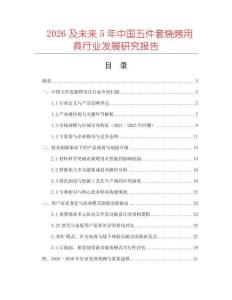 2026及未來5年中國五件套燒烤用具行業發展研究報告