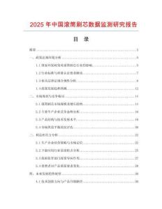2025年中國滾筒刷芯數據監測研究報告