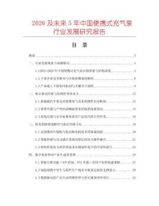 2026及未來5年中國便攜式充氣泵行業發展研究報告