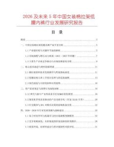 2026及未來5年中國女裝棉拉架低腰內(nèi)褲行業(yè)發(fā)展研究報(bào)告