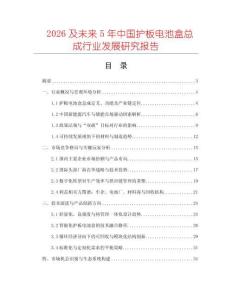 2026及未來5年中國護板電池盒總成行業發展研究報告