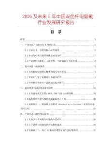 2026及未来5年中国双色杆电脑刷行业发展研究报告