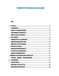 中國智慧燈桿多功能集成與運營分成模式