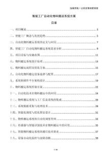 智能工廠自動化物料搬運系統方案