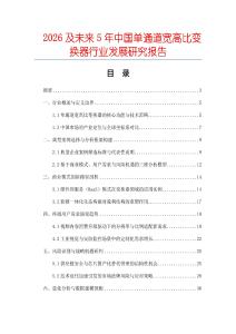 2026及未來5年中國(guó)單通道寬高比變換器行業(yè)發(fā)展研究報(bào)告