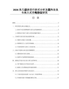 2026茶幾設(shè)計流行款式分析及圓角改良與嵌入式充電協(xié)議研究