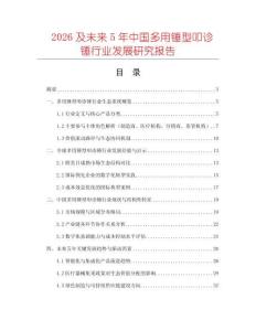 2026及未來5年中國多用錘型叩診錘行業(yè)發(fā)展研究報(bào)告