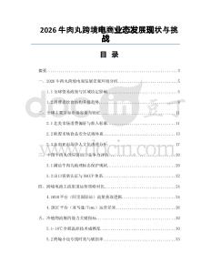 2026牛肉丸跨境電商業態發展現狀與挑戰