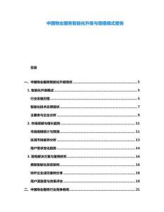 中國物業(yè)服務(wù)智能化升級與增值模式報告