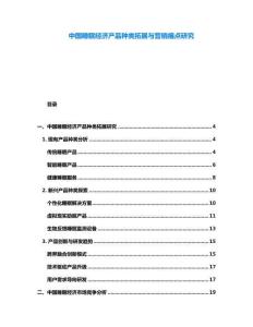 中國睡眠經(jīng)濟產(chǎn)品種類拓展與營銷痛點研究