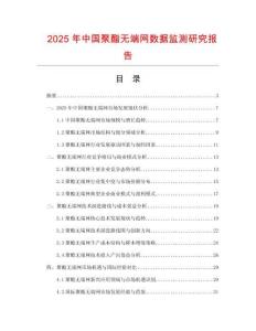 2025年中國聚酯無端網數據監測研究報告
