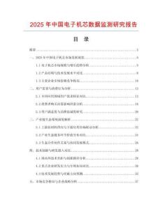 2025年中國電子機芯數據監測研究報告