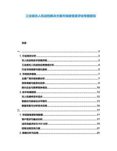 工業(yè)級無人機(jī)巡檢解決方案市場接受度評估專題報告
