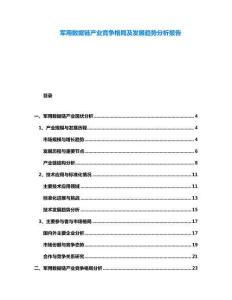 军用数据链产业竞争格局及发展趋势分析报告
