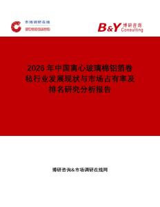 2026年中國離心玻璃棉鋁箔卷氈行業(yè)發(fā)展現(xiàn)狀與市場占有率及排名研究分析報告