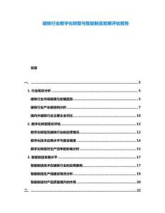 磁鐵行業(yè)數(shù)字化轉型與智能制造發(fā)展評估報告