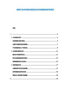 磁鐵行業(yè)市場(chǎng)需求趨勢(shì)及未來發(fā)展規(guī)劃研究報(bào)告
