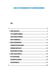 磁鐵行業(yè)并購重組案例分析與資源整合策略報(bào)告