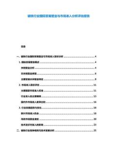 磁鐵行業(yè)國際貿(mào)易壁壘與市場準(zhǔn)入分析評估報告