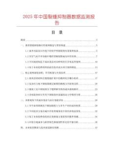 2025年中國(guó)裂縫抑制器數(shù)據(jù)監(jiān)測(cè)報(bào)告