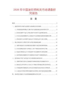 2026年中國迷你資料夾市場(chǎng)調(diào)查研究報(bào)告