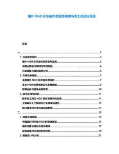 境外NGO在華運(yùn)作合規(guī)性審查與本土化適應(yīng)報(bào)告