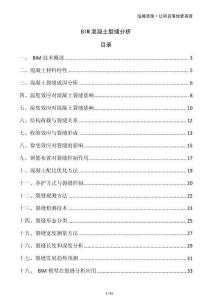 BIM混凝土裂縫分析