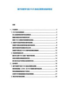 基于深度學習的IVUS自動分割算法臨床驗證