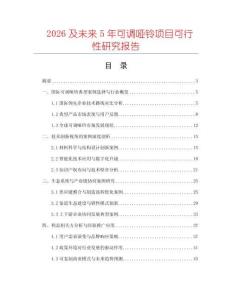 2026及未來5年可調(diào)啞鈴項(xiàng)目可行性研究報(bào)告