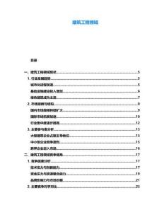 建筑工程領(lǐng)域