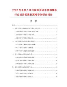 2026及未來5年中國多用途不銹鋼鏡柜行業投資前景及策略咨詢研究報告