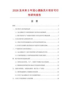 2026及未來5年冠心通脈靈片項(xiàng)目可行性研究報(bào)告